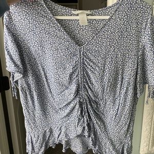 h&m blue top